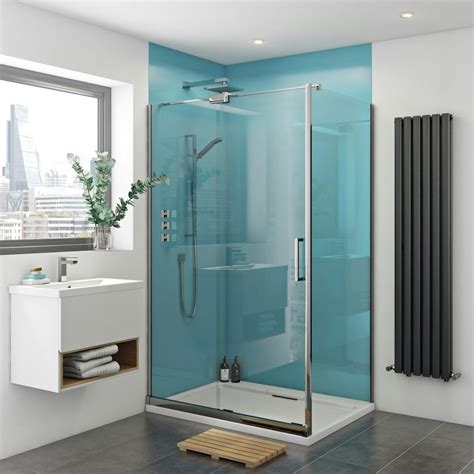 Acrylic shower wall panel - Choose a single, two-sided, or three-sided shower panel depending on the number of walls you’d like to cover. These sleek wall panels are straightforward to clean and look stylish too! A handy choice for both traditional and contemporary bathrooms, our shower wall panels are available in laminate, composite, and shiny acrylic.
